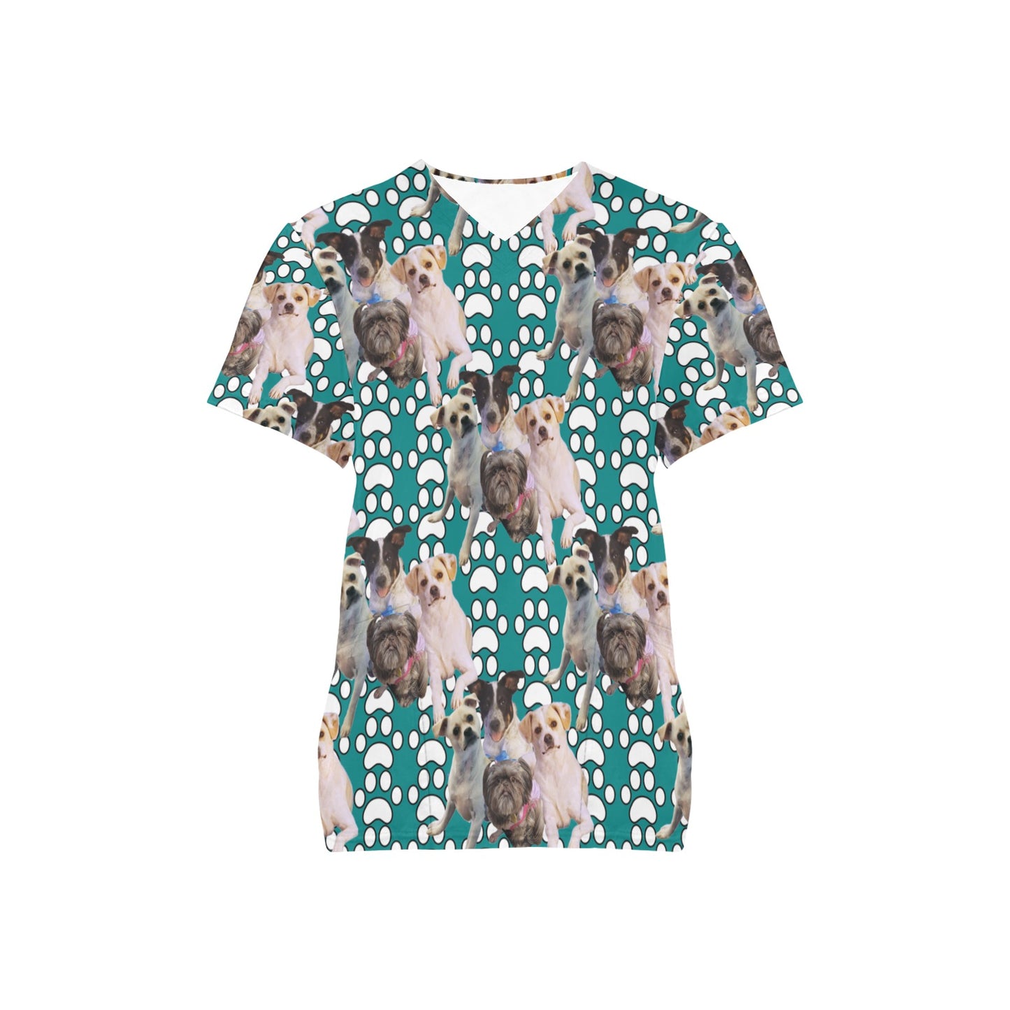 Custom Print Women's Scrub Top