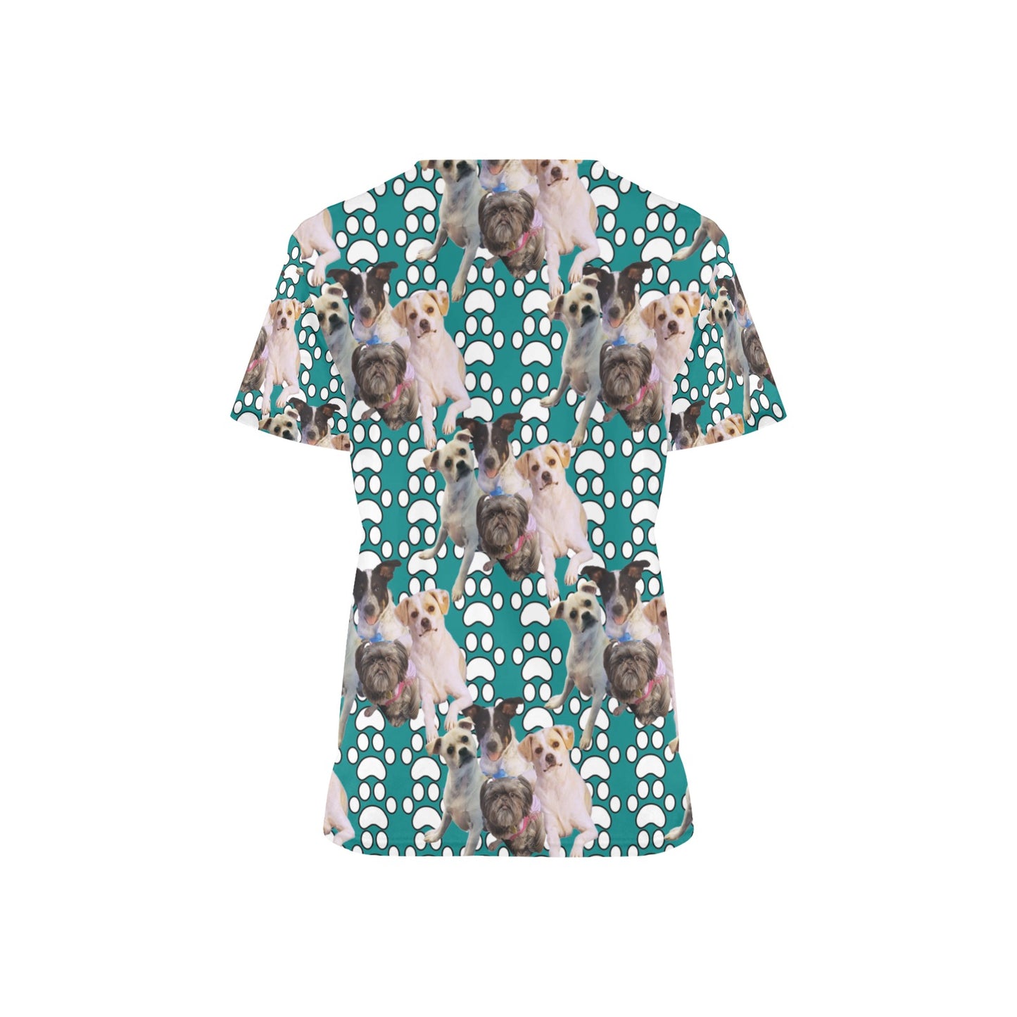 Custom Print Women's Scrub Top