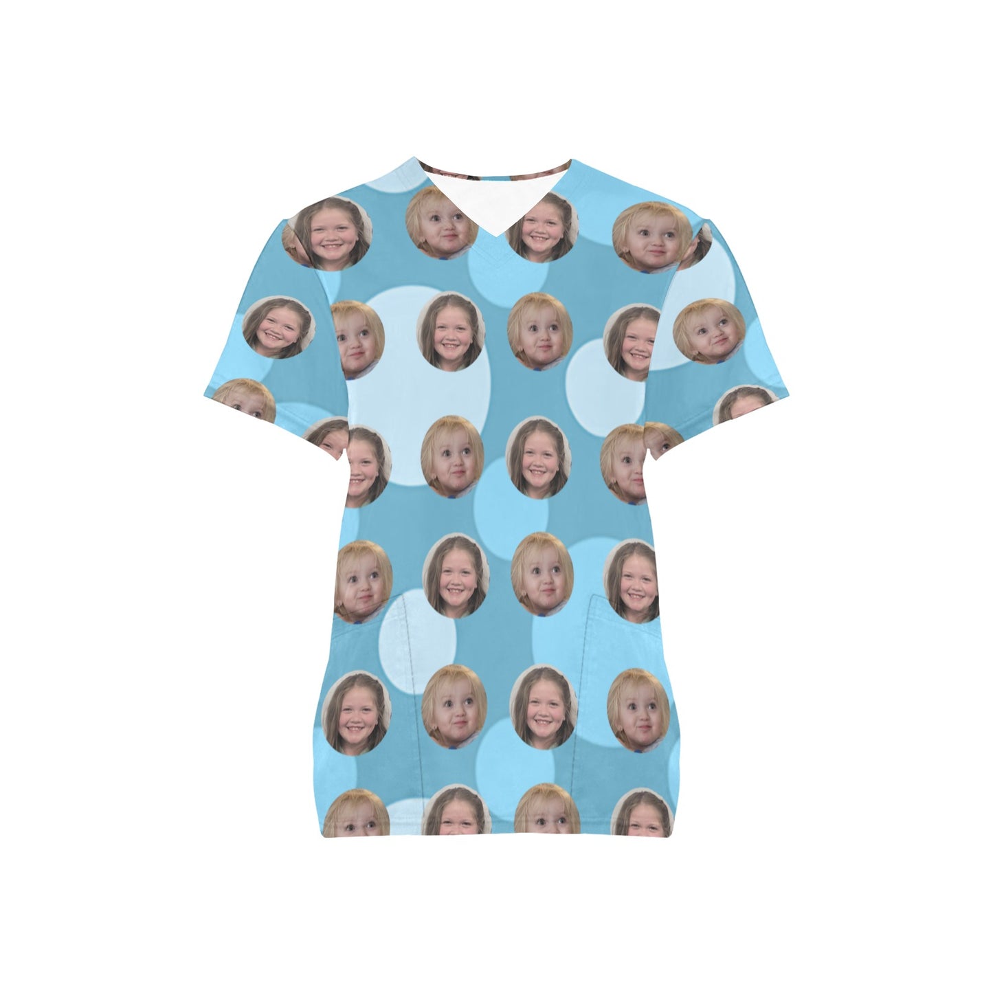 Custom Print Women's Scrub Top