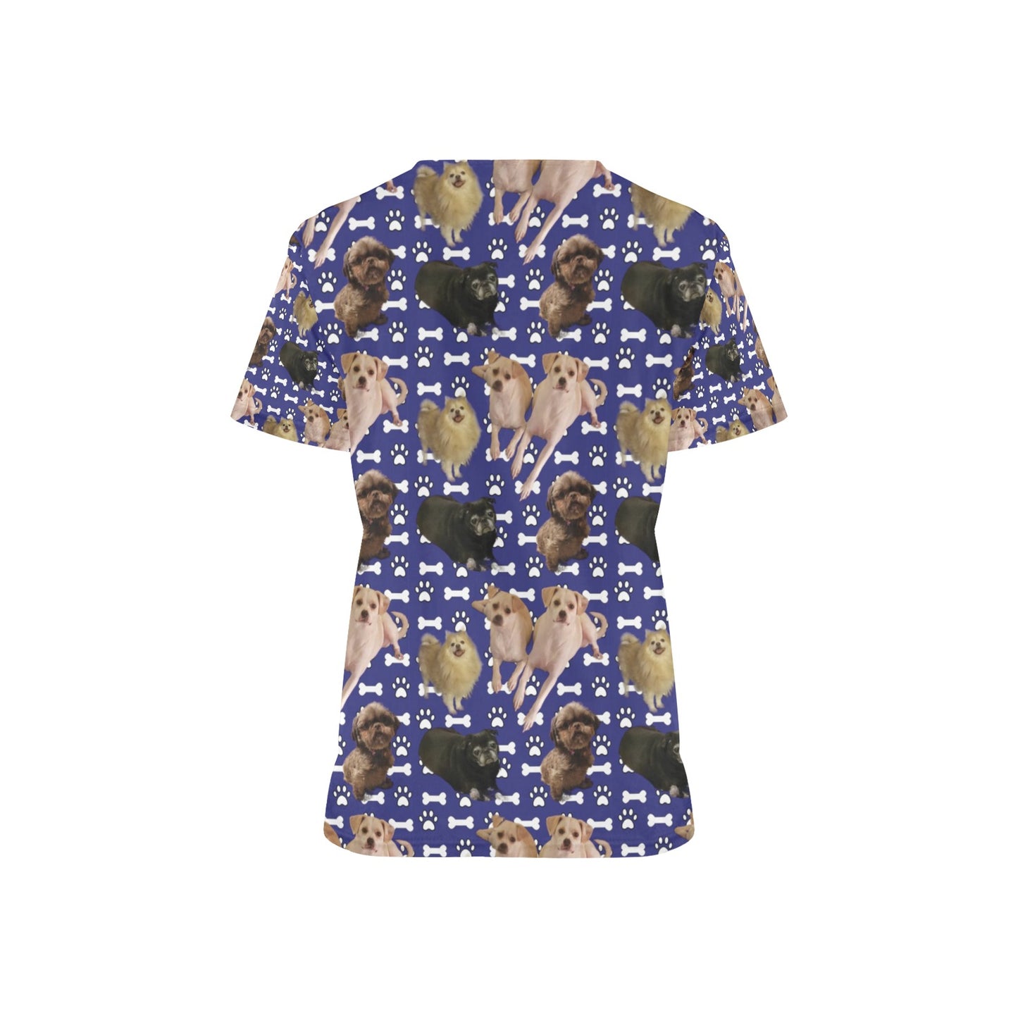 Custom Print Women's Scrub Top