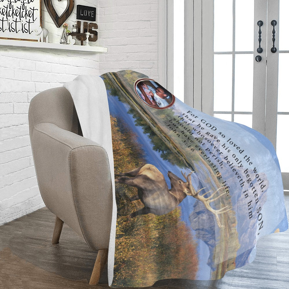 Custom Photo Memorial Ultra-Soft Micro Fleece Blanket