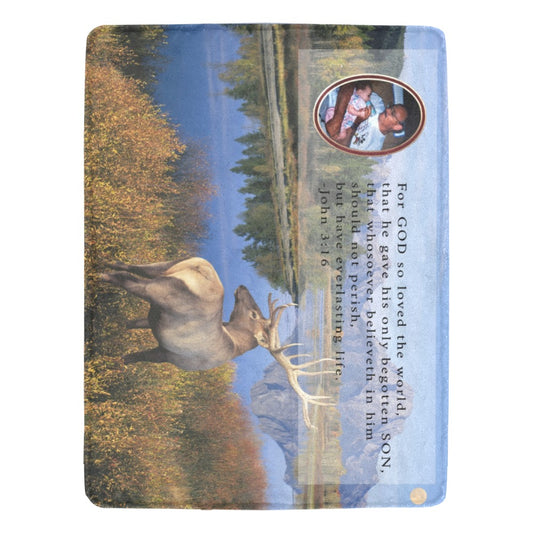 Custom Photo Memorial Ultra-Soft Micro Fleece Blanket